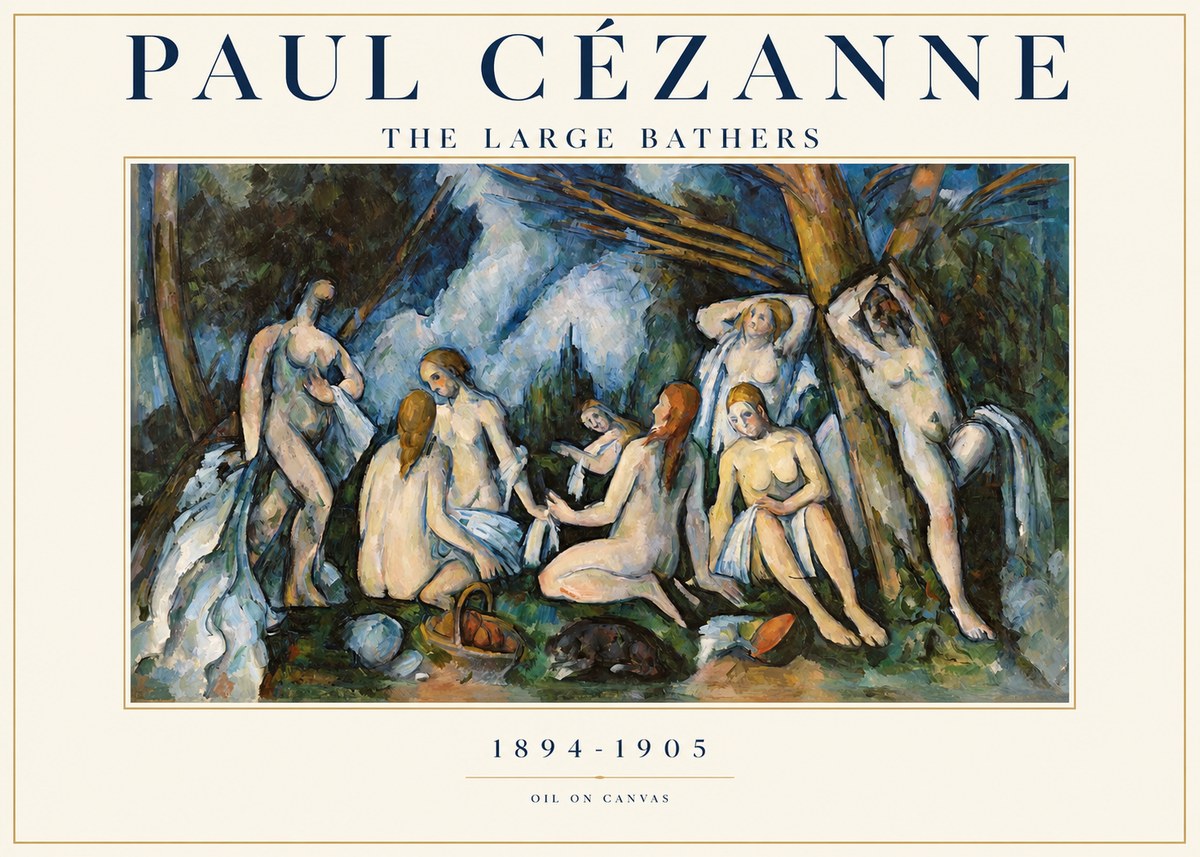 Paul Cézanne The Large Bathers VI No1 - Poster