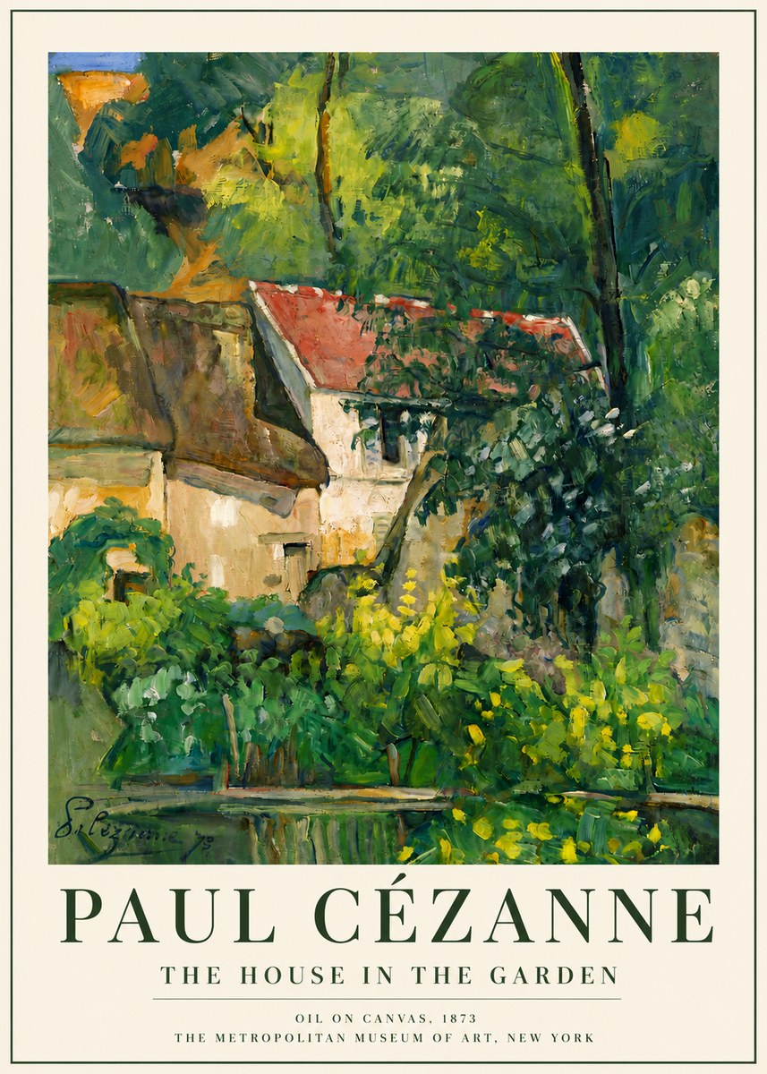 Paul Cézanne The House in the Garden No5 - Poster