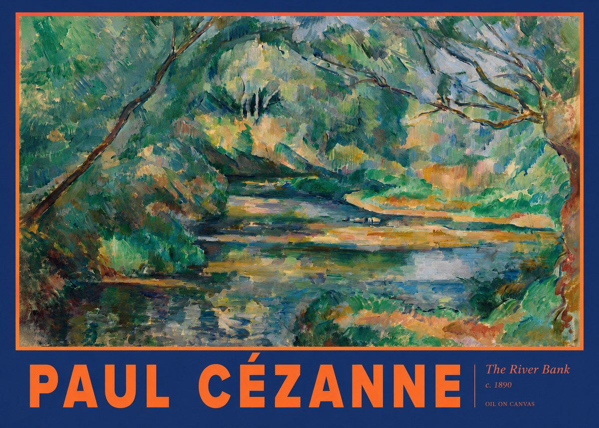 Paul Cézanne The River Bank No2 - Poster