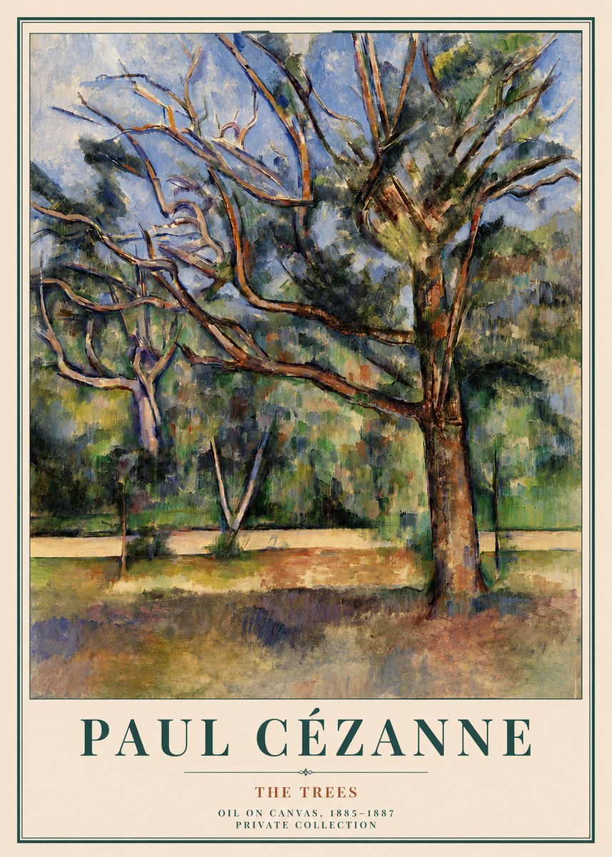 Paul Cézanne The Trees No3 - Poster