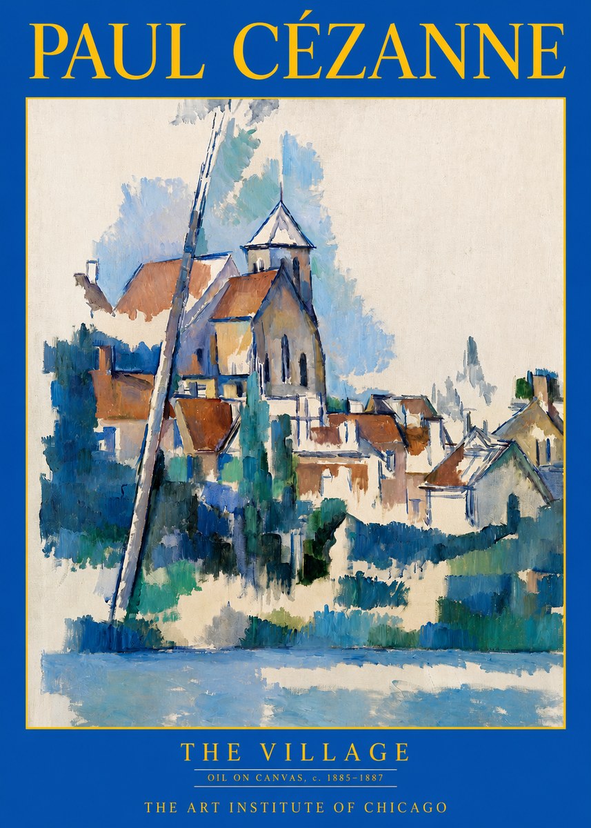 Paul Cézanne The Village II No2 - Poster