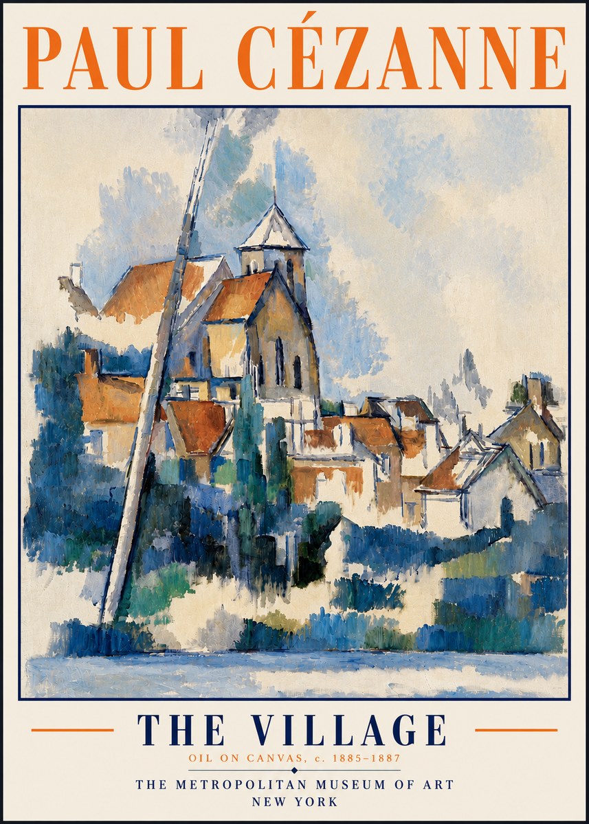 Paul Cézanne The Village II No6 - Poster