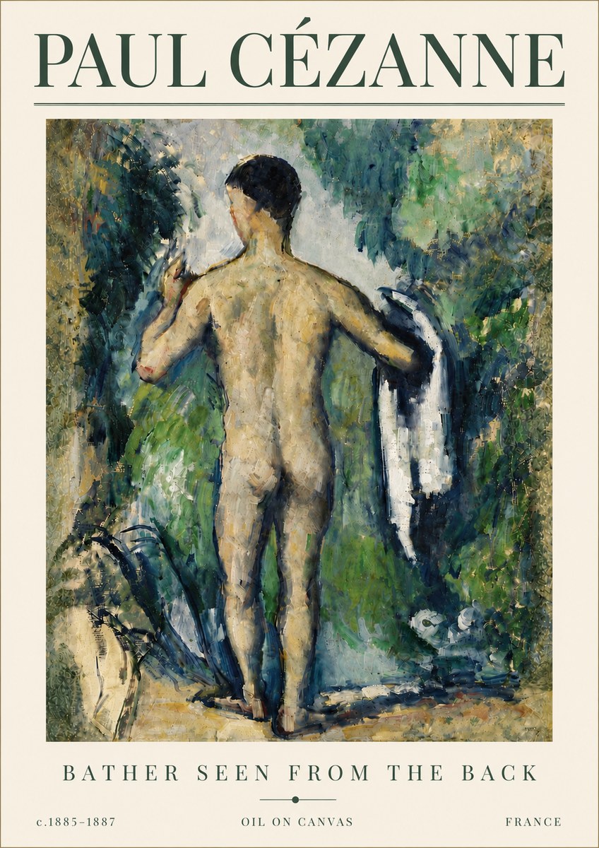 Paul Cézanne Bather Seen from the Back No6 - Poster