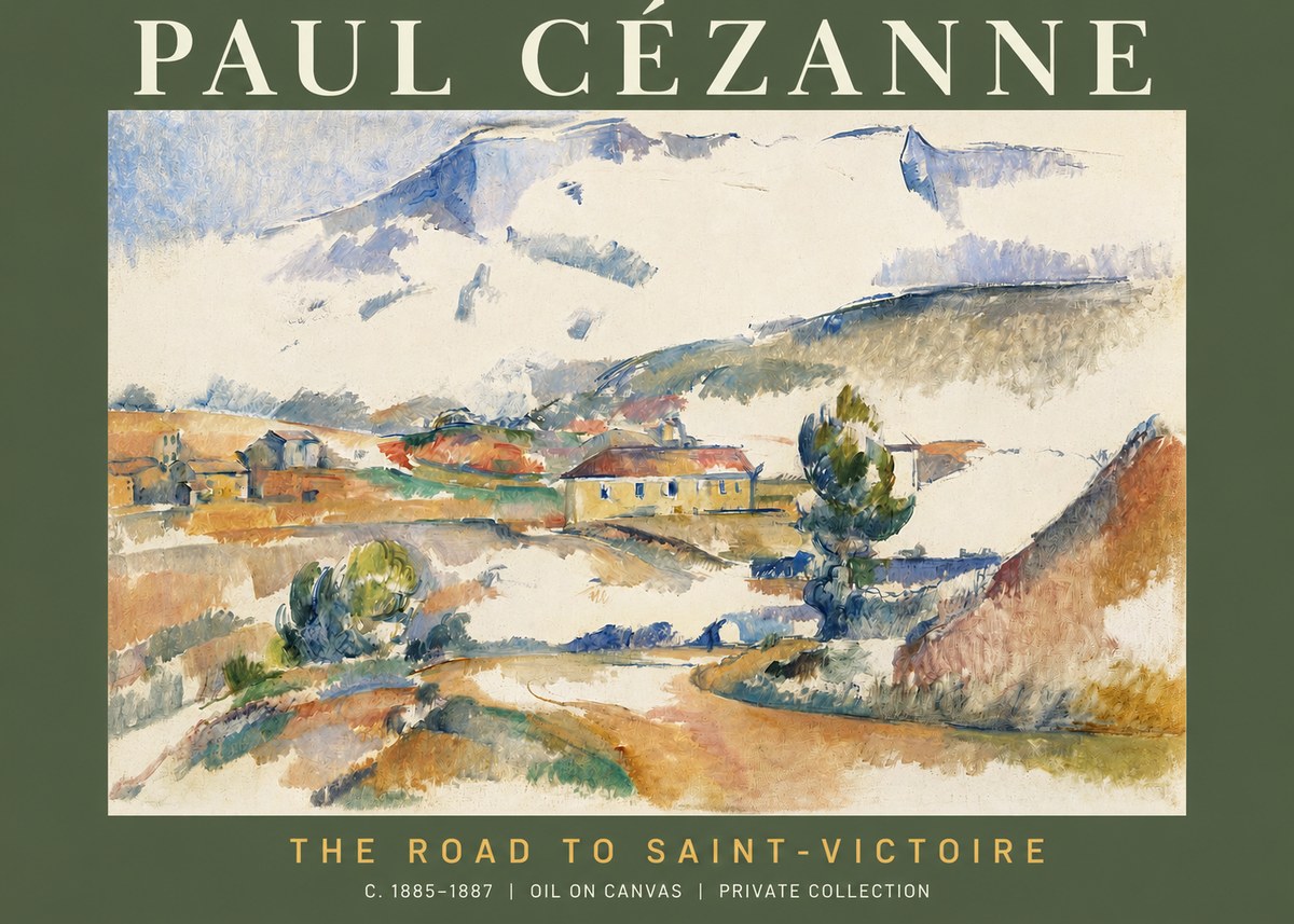 Paul Cézanne The Road to Saint-victoire No2 - Poster