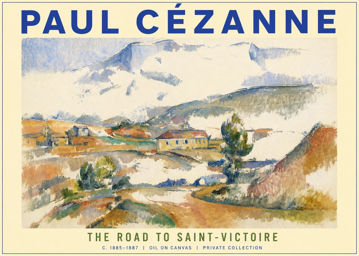 Paul Cézanne The Road to Saint-victoire No3 - Poster