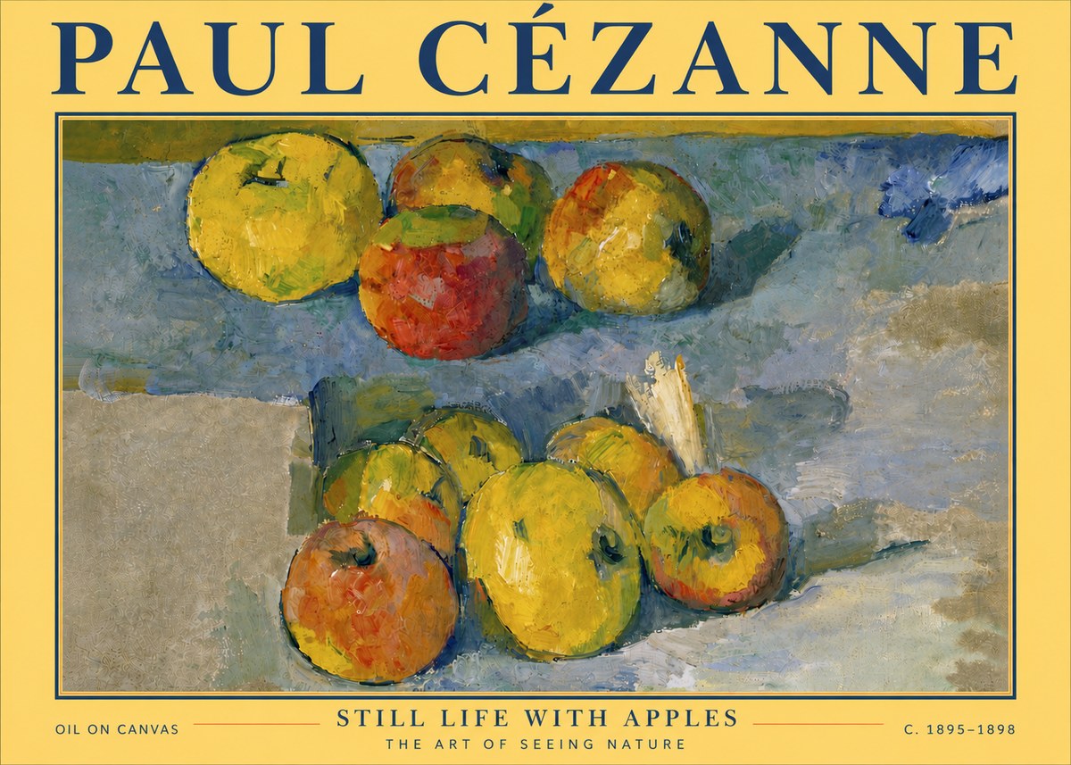 Paul Cézanne Still Life with Apples No6 - Poster