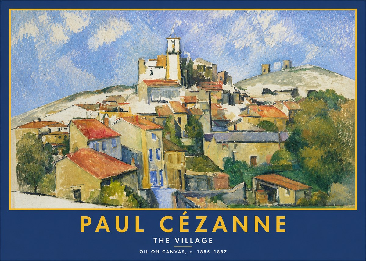 Paul Cézanne The Village III No2 - Poster