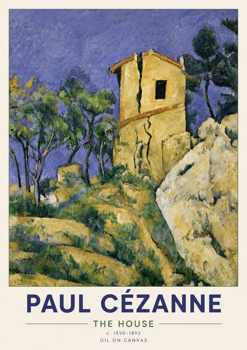 Paul Cézanne The House No6 - Poster