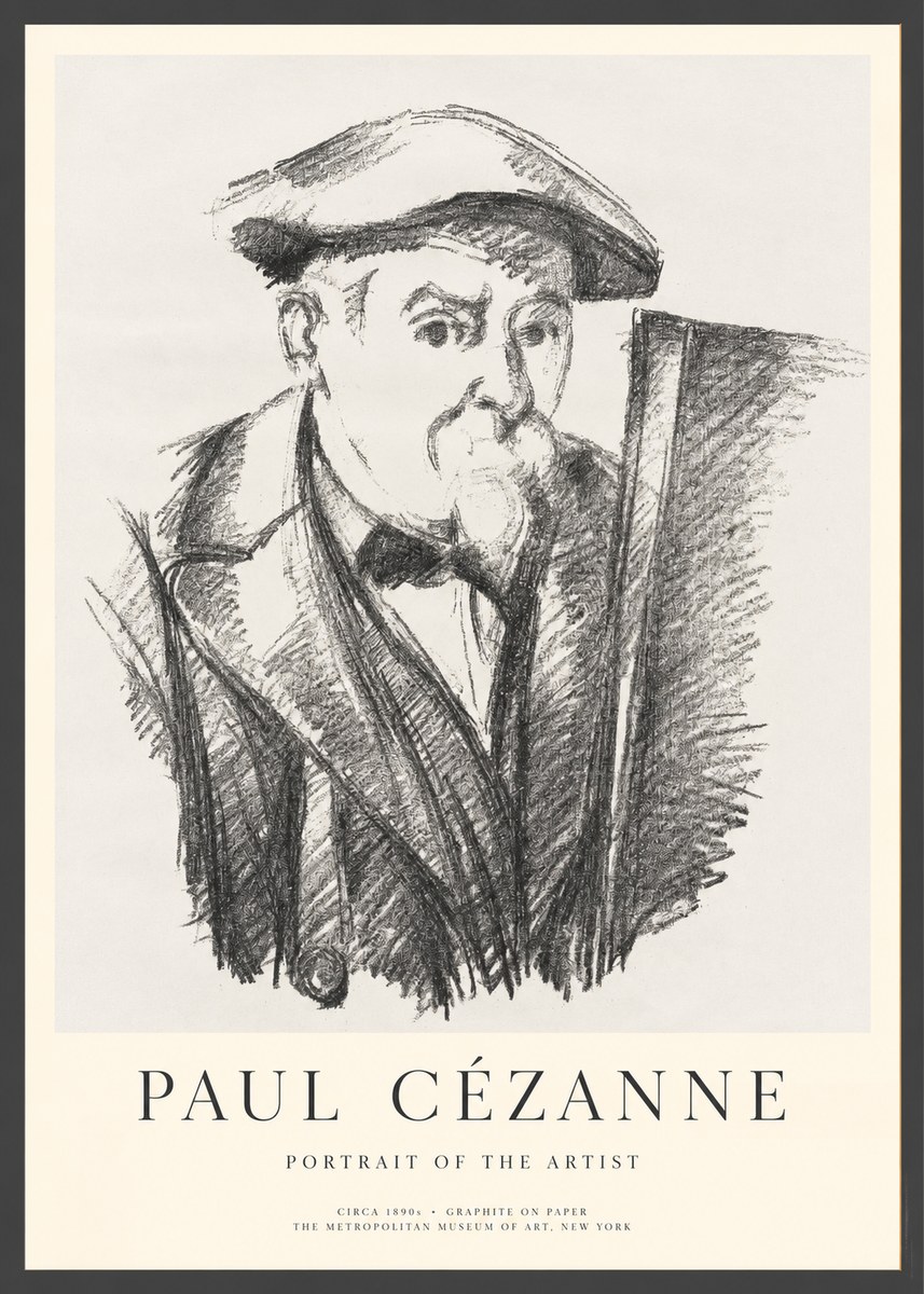 Paul Cézanne Portrait of the Artist III No1 - Poster