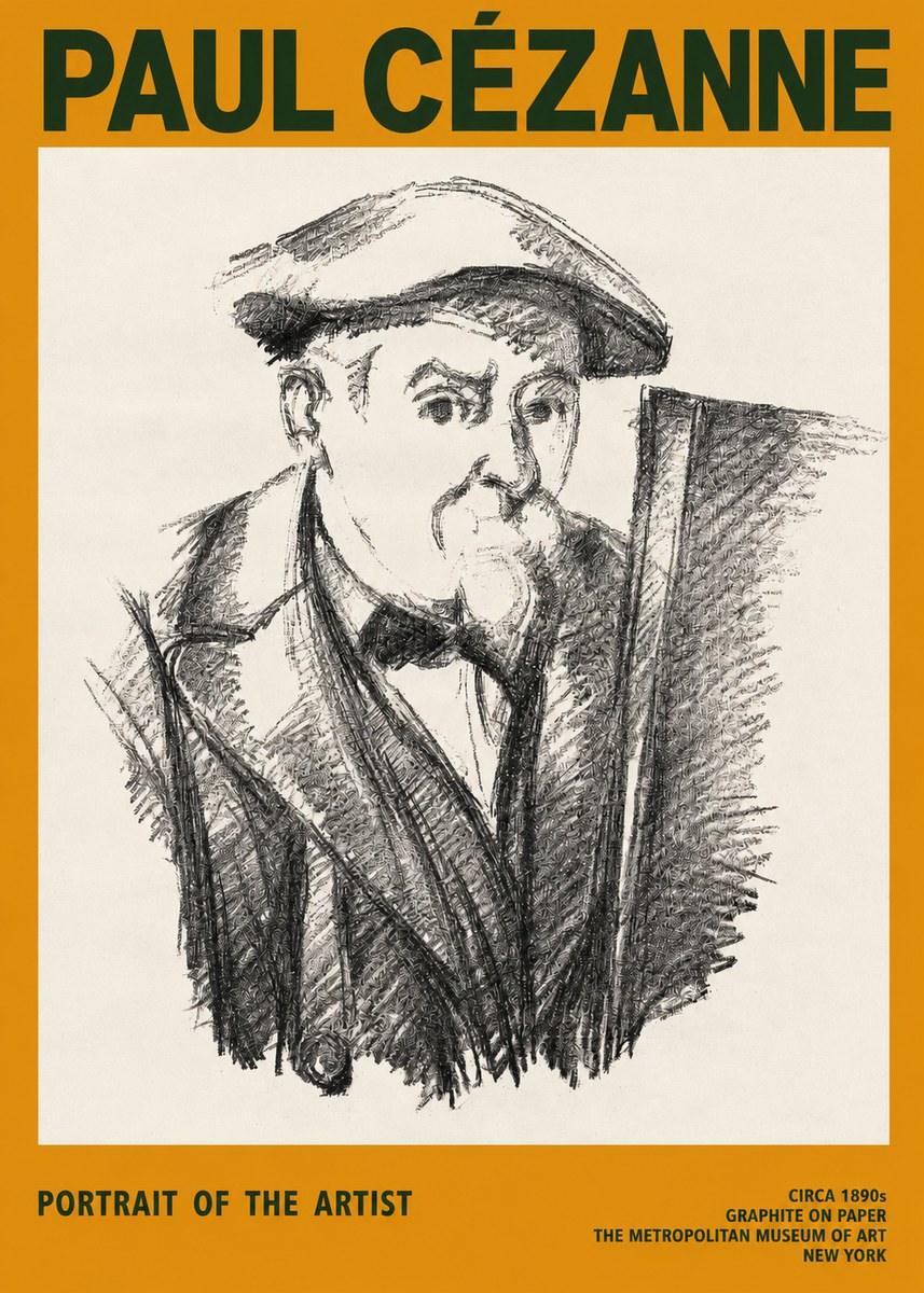 Paul Cézanne Portrait of the Artist III No2 - Poster