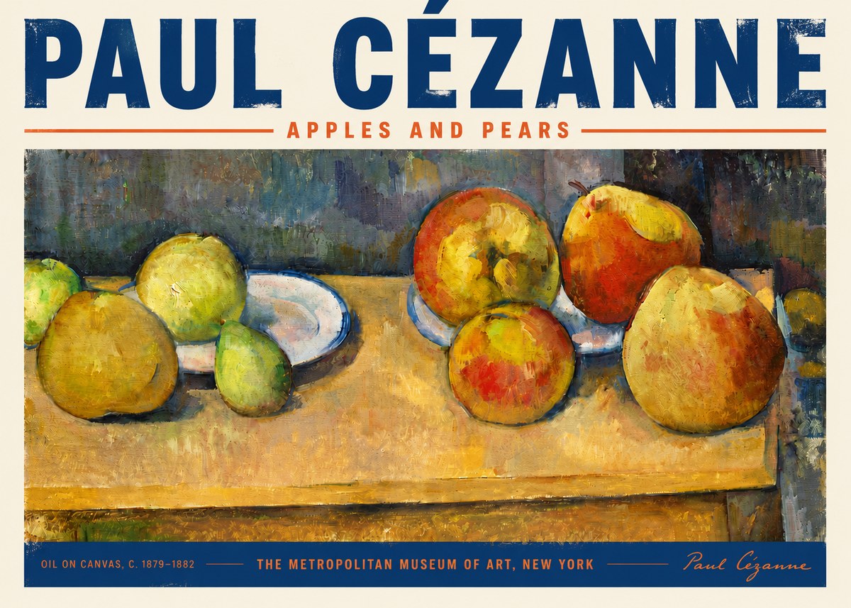 Paul Cézanne Apples and Pears No5 - Poster