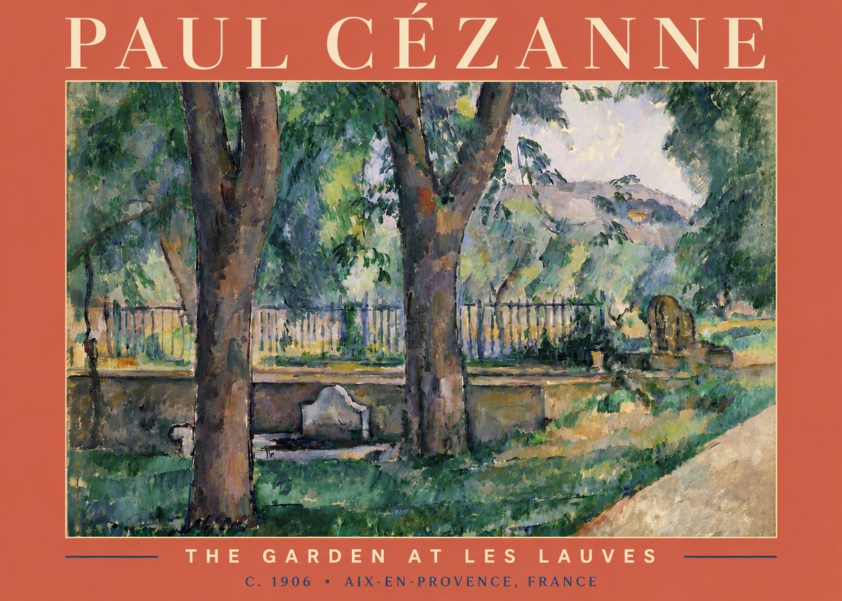 Paul Cézanne The Garden at Les Lauves No4 - Poster
