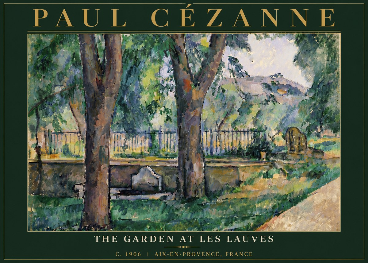 Paul Cézanne The Garden at Les Lauves No6 - Poster