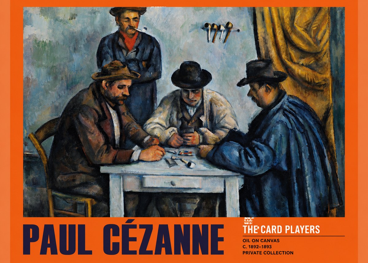 Paul Cézanne The Card Players II No2 - Poster