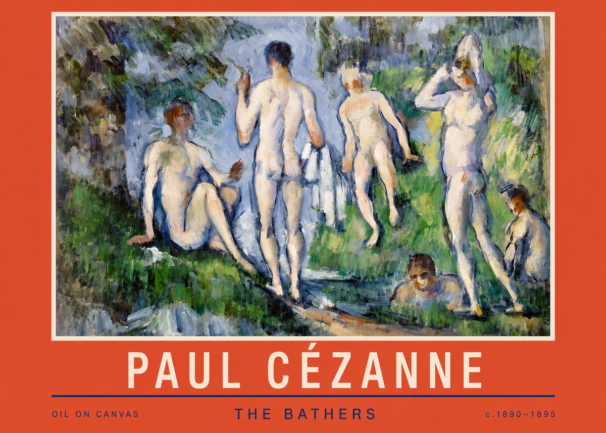 Paul Cézanne The Bathers No2 - Poster