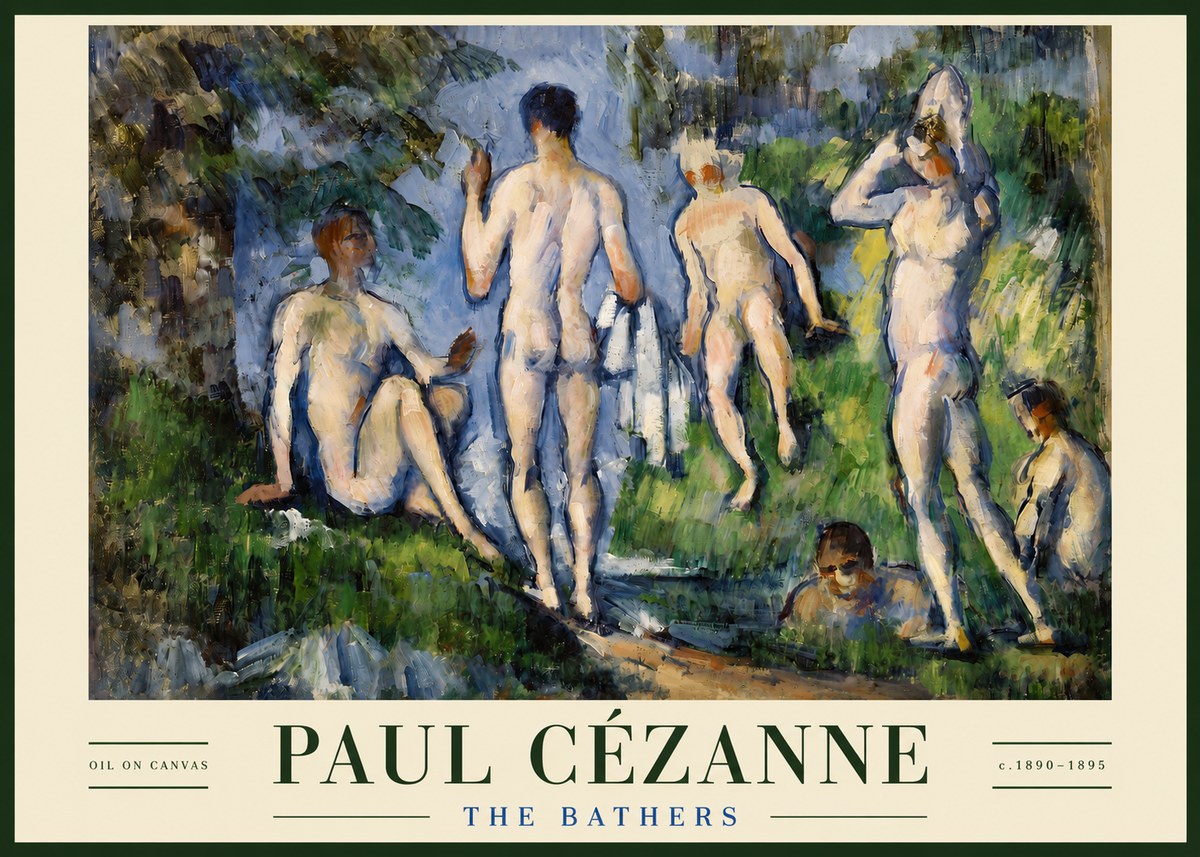 Paul Cézanne The Bathers No3 - Poster