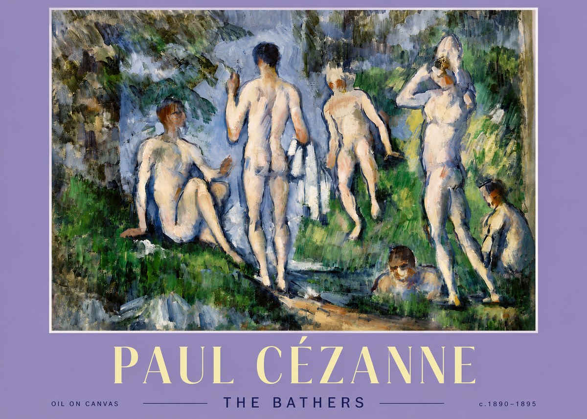 Paul Cézanne The Bathers No4 - Poster