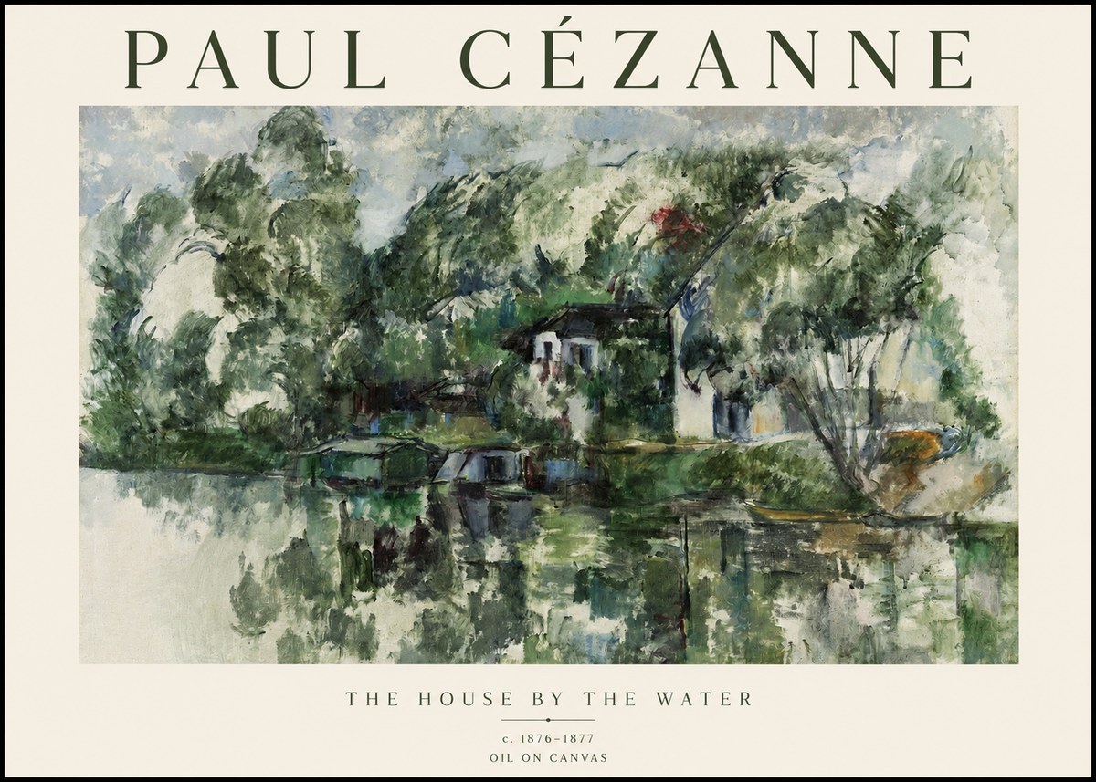 Paul Cézanne The House by the Water No1 - Poster