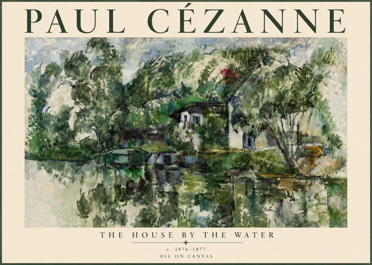 Paul Cézanne The House by the Water No5 - Poster