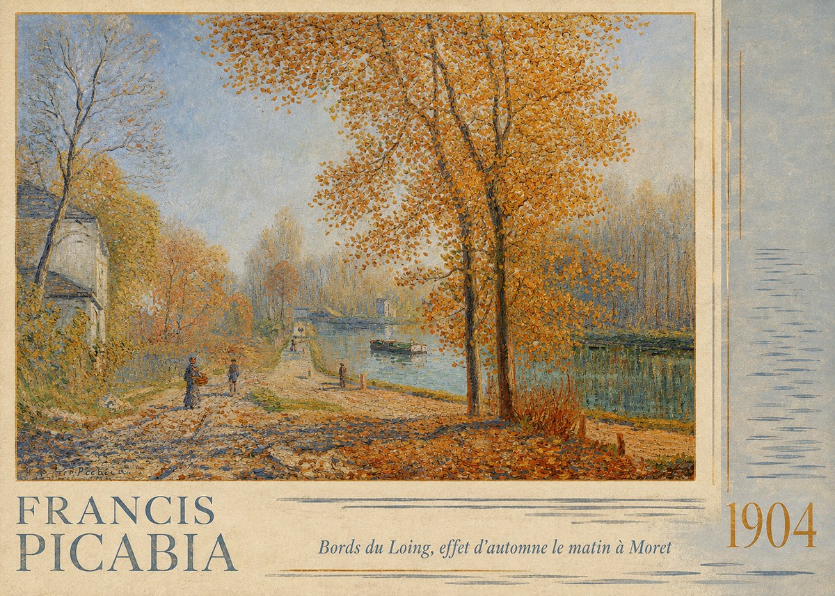 Francis Picabia Bords Du Loing, Effet D'automne Le Matin À Moret No4 - Poster