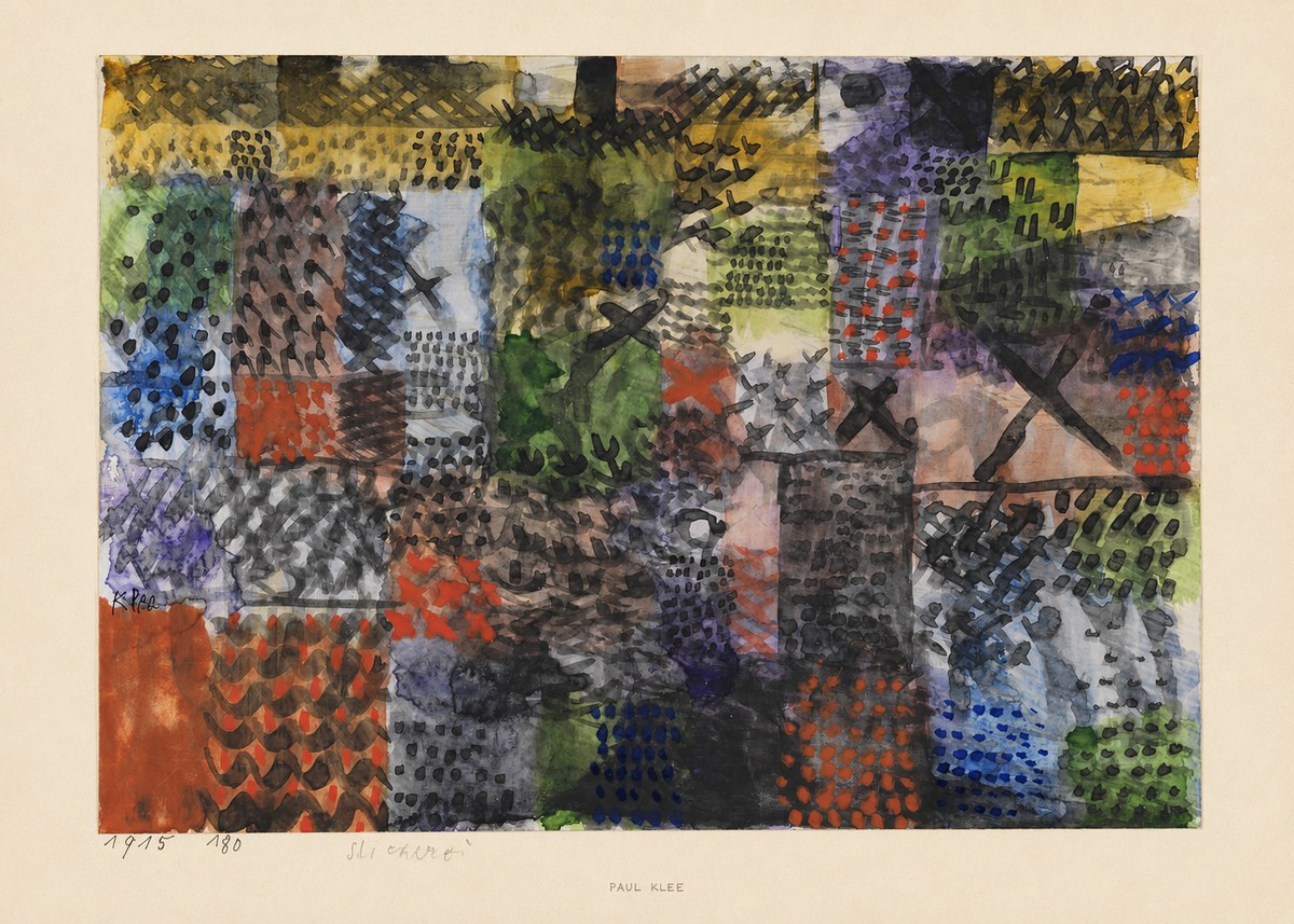 Paul Klee Stickerei No5 - Poster