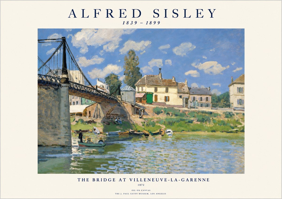 Sisley The Bridge at Villeneuve-la-garenne IV No1 - Poster