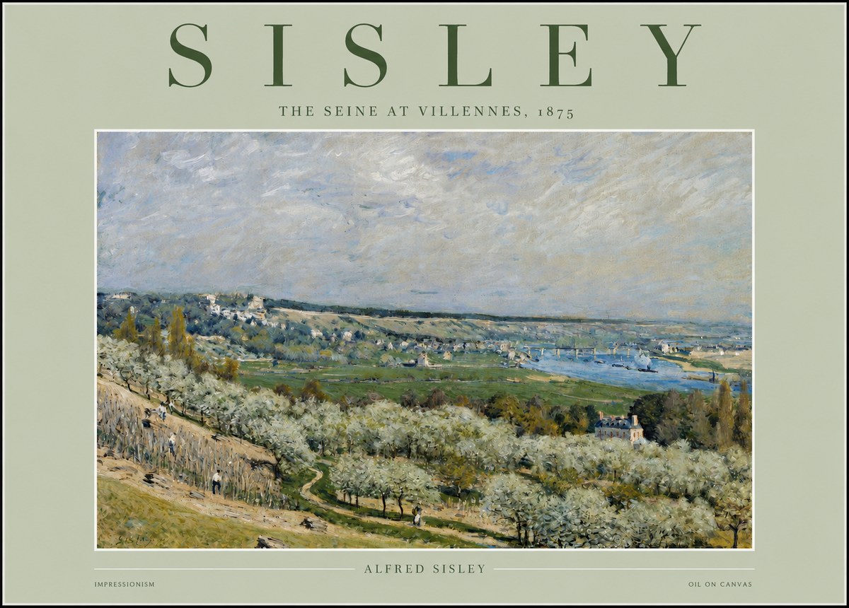Sisley The Seine at Villennes No2 - Poster