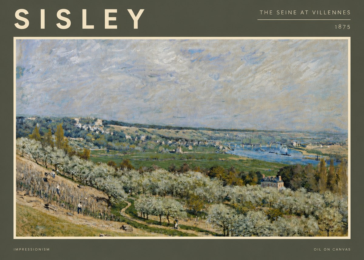 Sisley The Seine at Villennes No5 - Poster