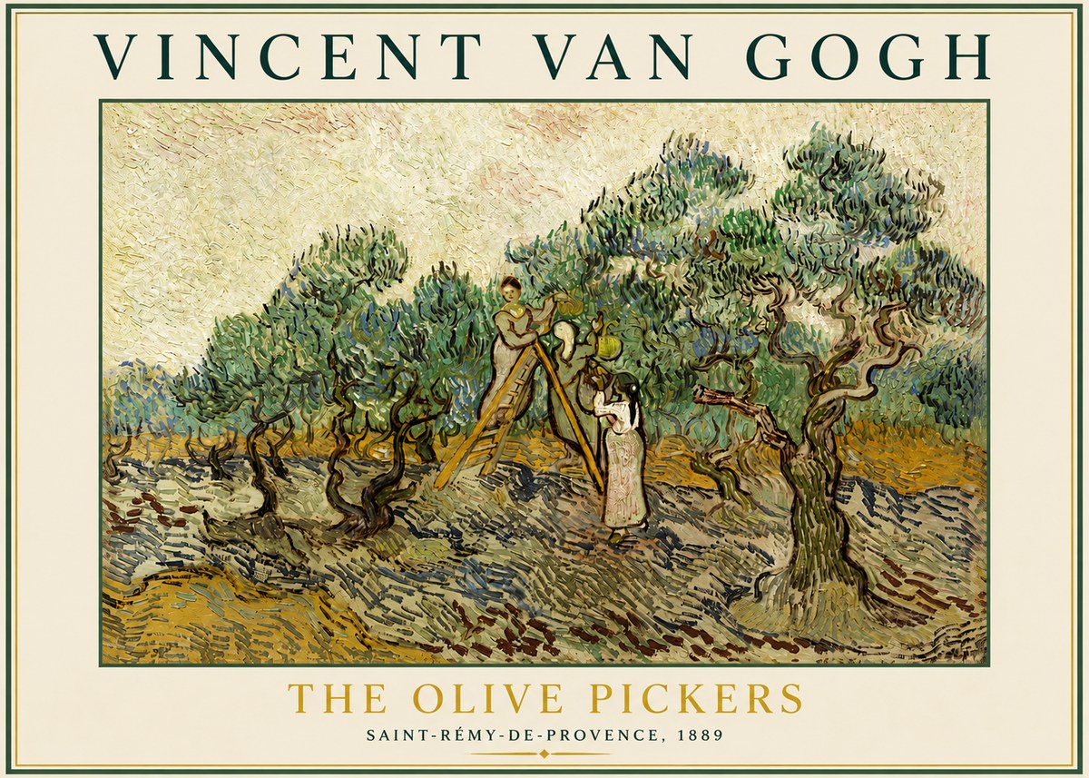 Van Gogh The Olive Pickers II No3 - Poster