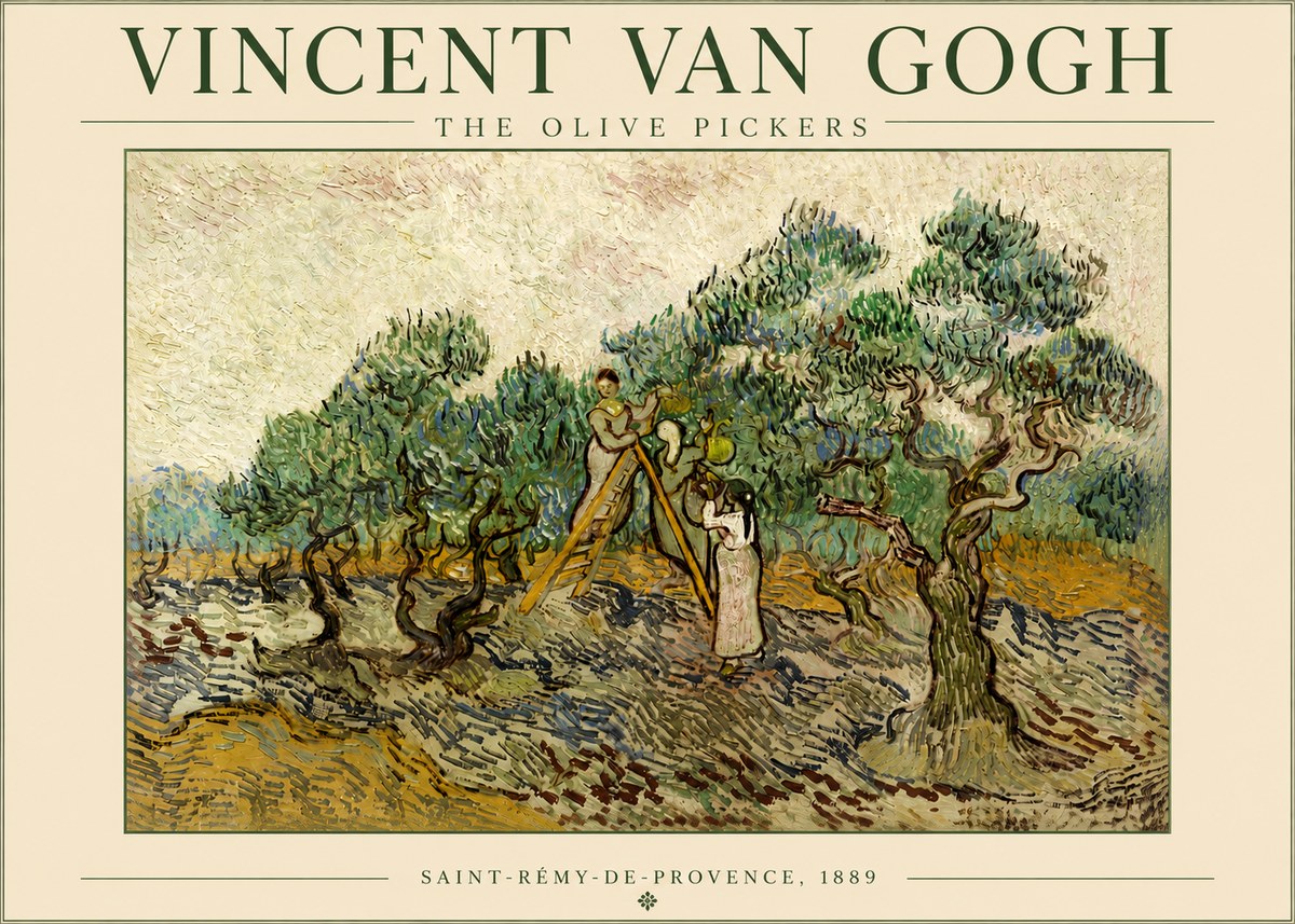 Van Gogh The Olive Pickers II No4 - Poster