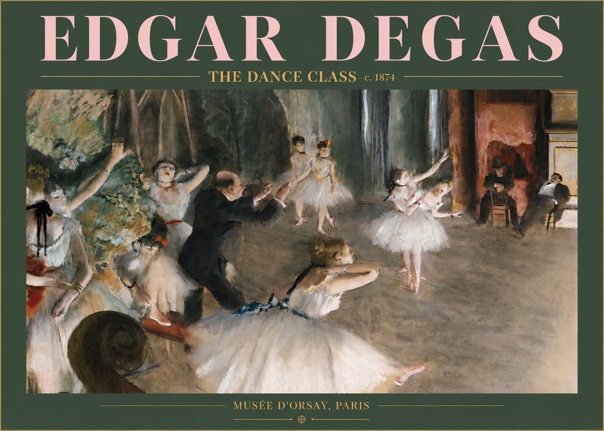 Edgar Degas The Dance Class III No3 - Poster