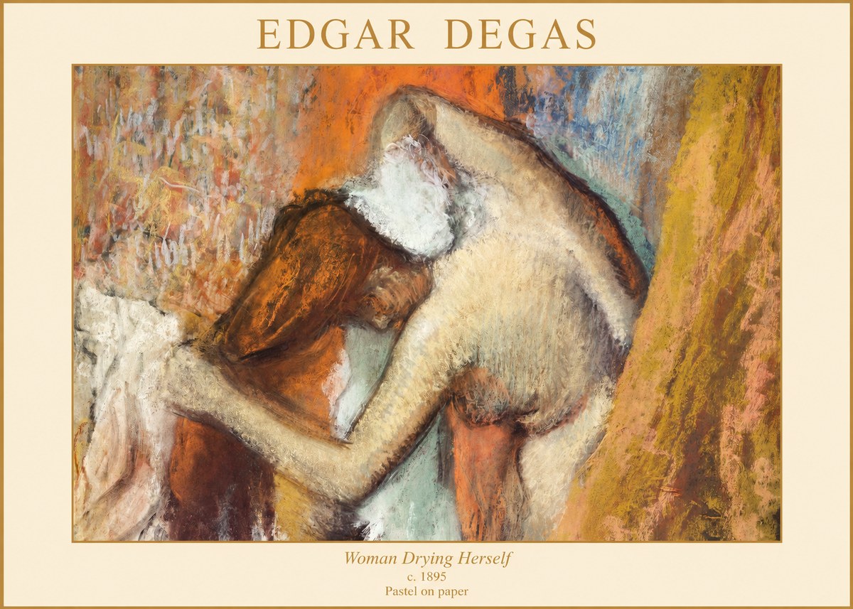Edgar Degas Woman Drying Herself I No1 - Poster