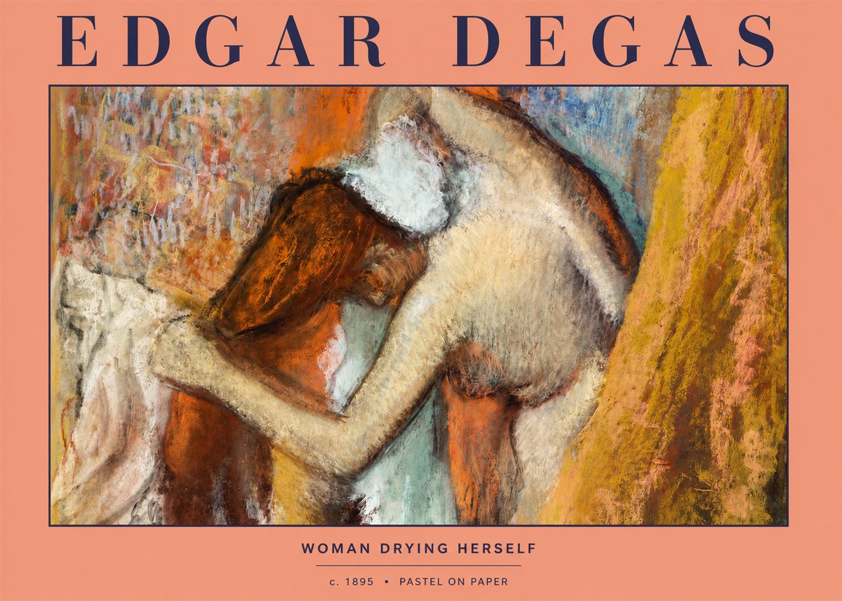 Edgar Degas Woman Drying Herself I No2 - Poster