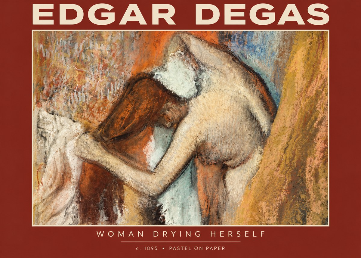 Edgar Degas Woman Drying Herself I No4 - Poster