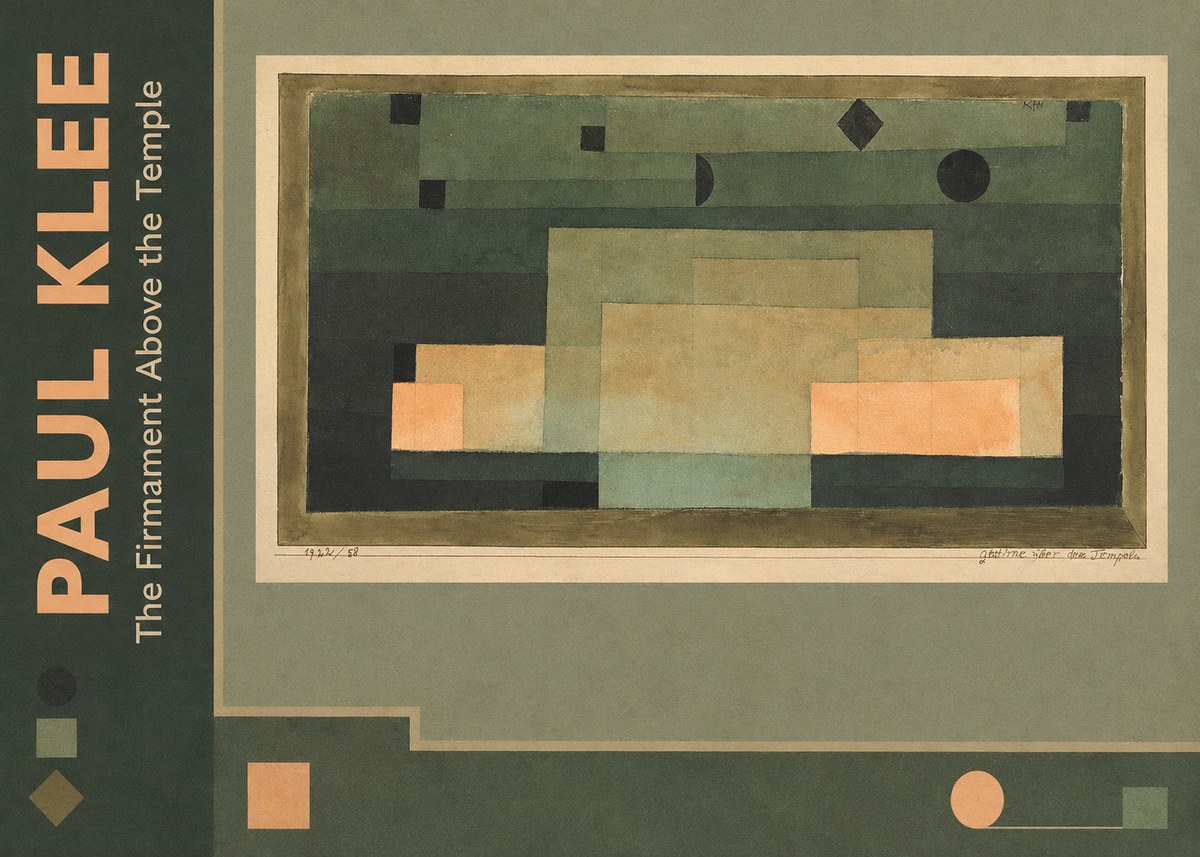 Paul Klee The Firmament Above the Temple No2 - Poster