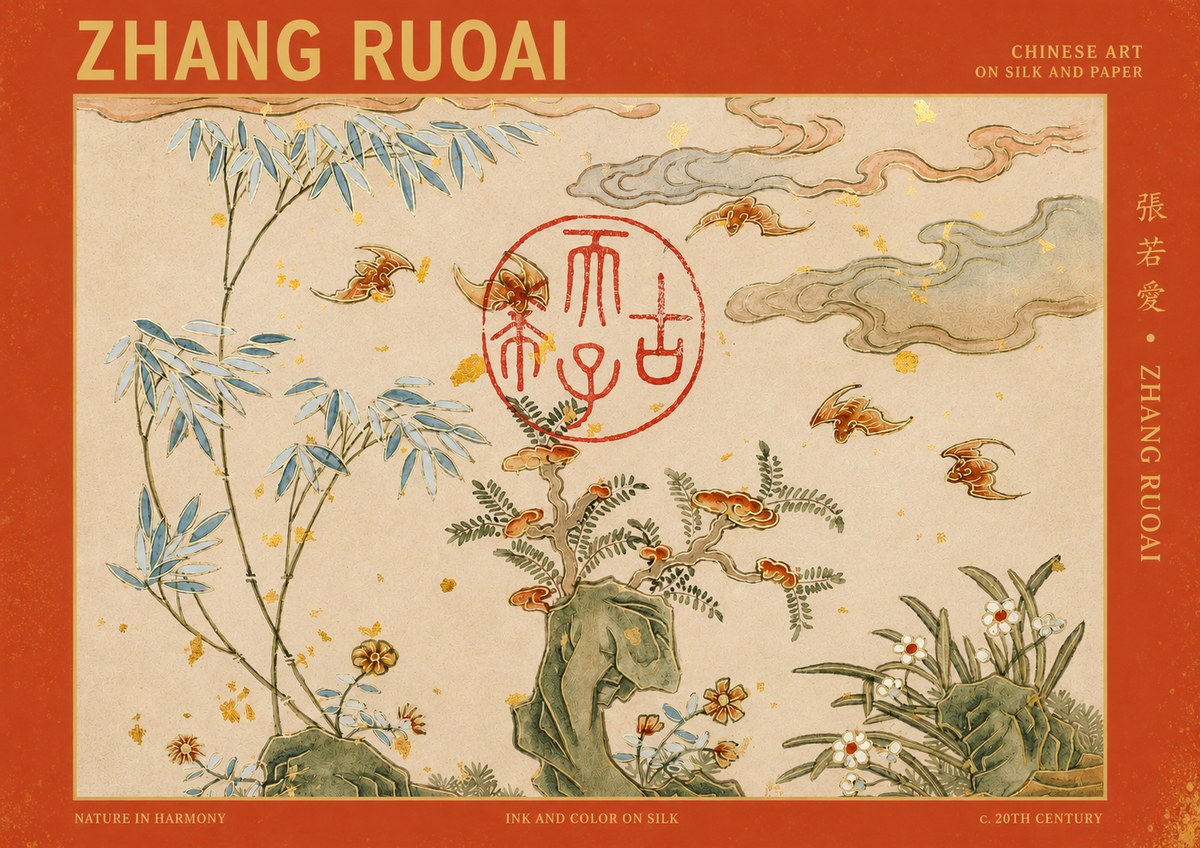 Zhang Ruoai Nature in Harmony No2 - Poster