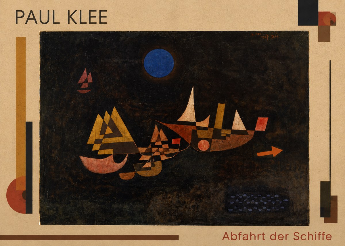 Paul Klee Abfahrt Der Schiffe No1 - Poster