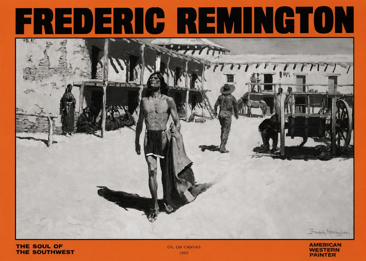 Frederic Remington The Soul of the Southwest No2 - Poster