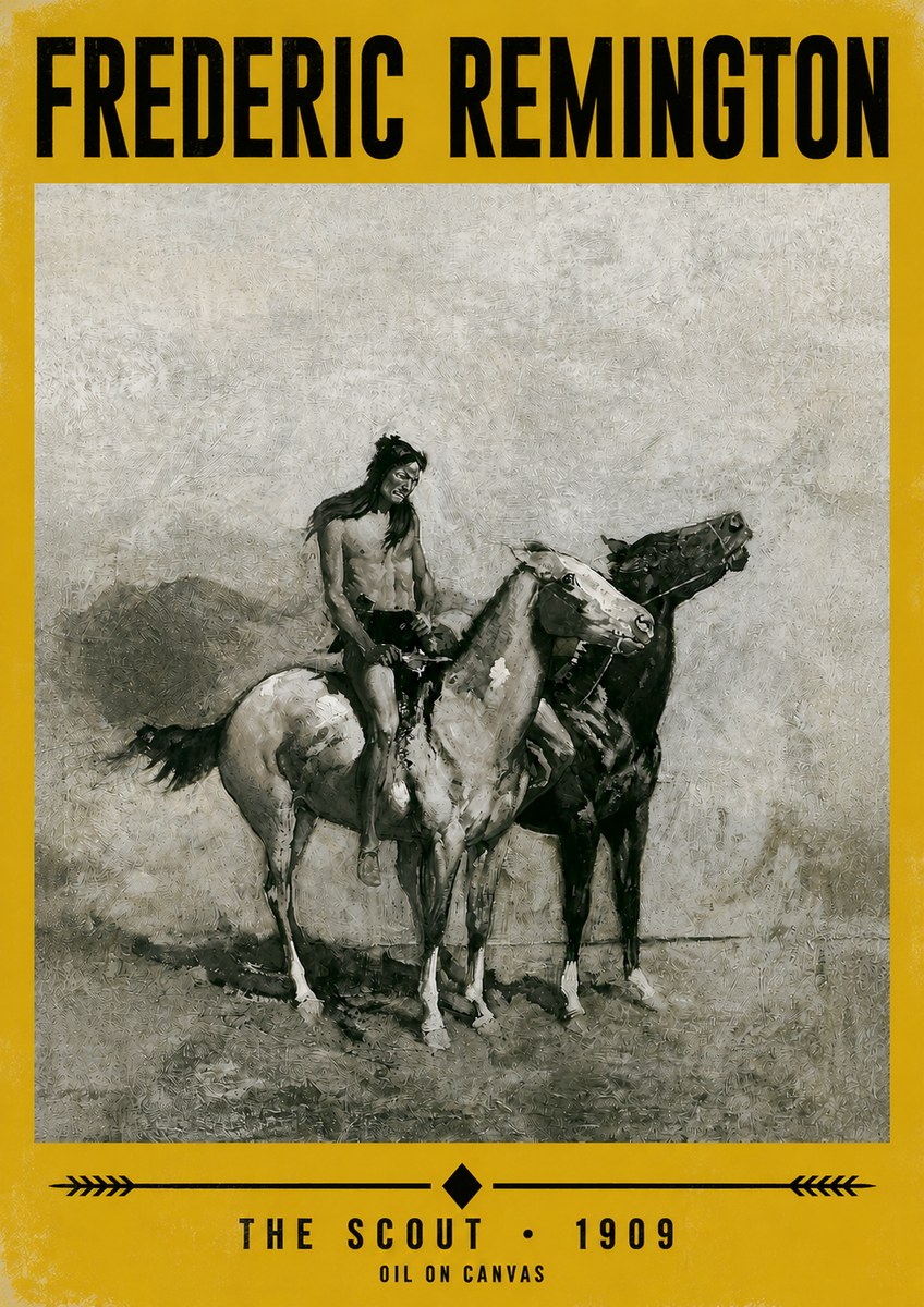 Frederic Remington The Scout II No3 - Poster