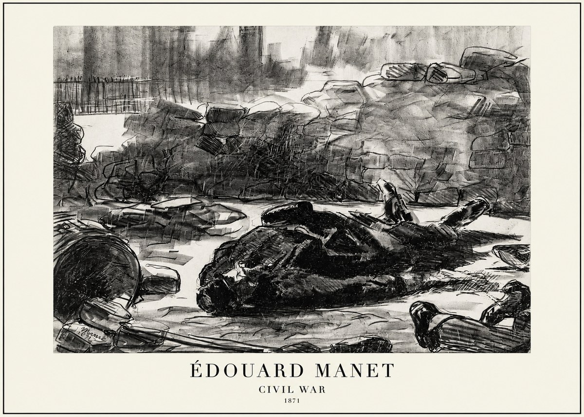 Édouard Manet Civil War No1 - Poster