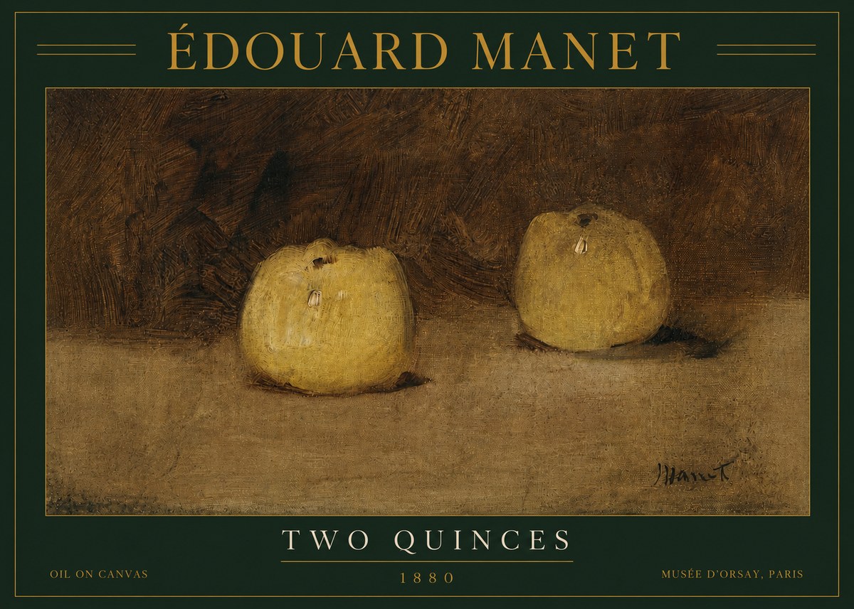 Édouard Manet Two Quinces No3 - Poster