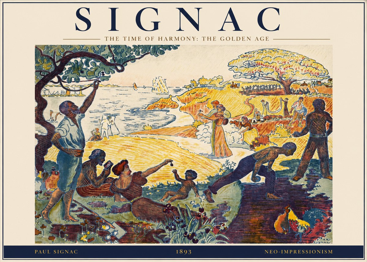 Signac The Time of Harmony: the Golden Age No2 - Poster