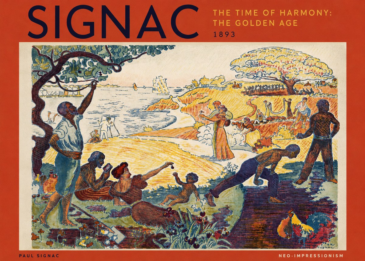 Signac The Time of Harmony: the Golden Age No3 - Poster