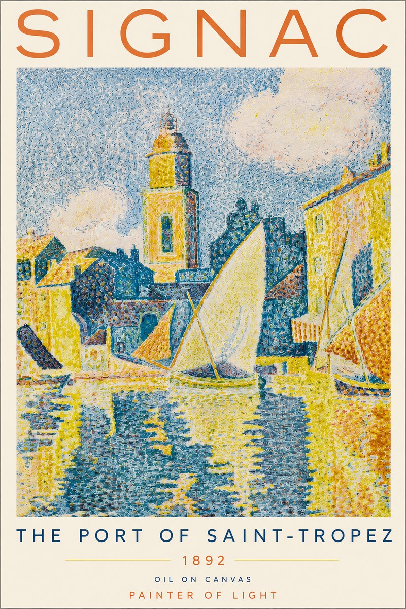 Signac The Port of Saint-tropez No4 - Poster