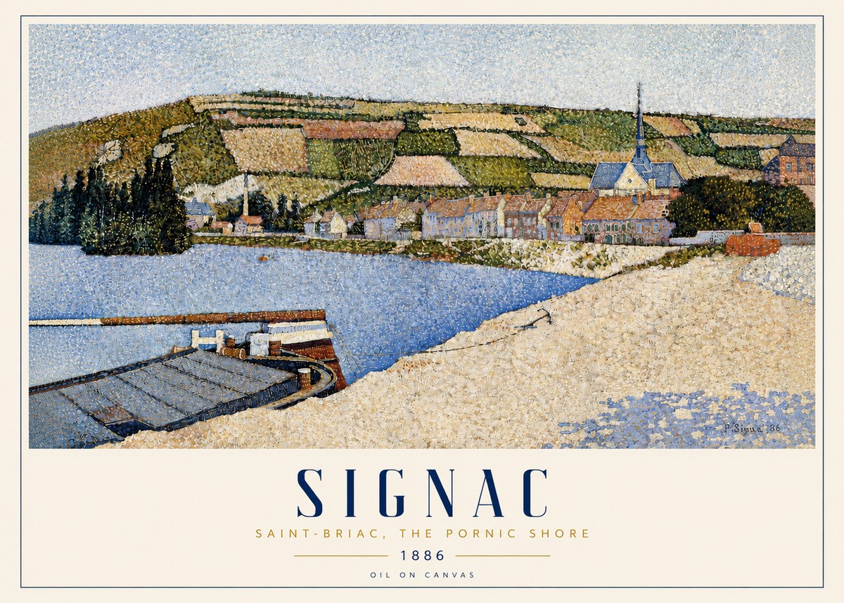 Signac Saint-briac, the Pornic Shore No3 - Poster