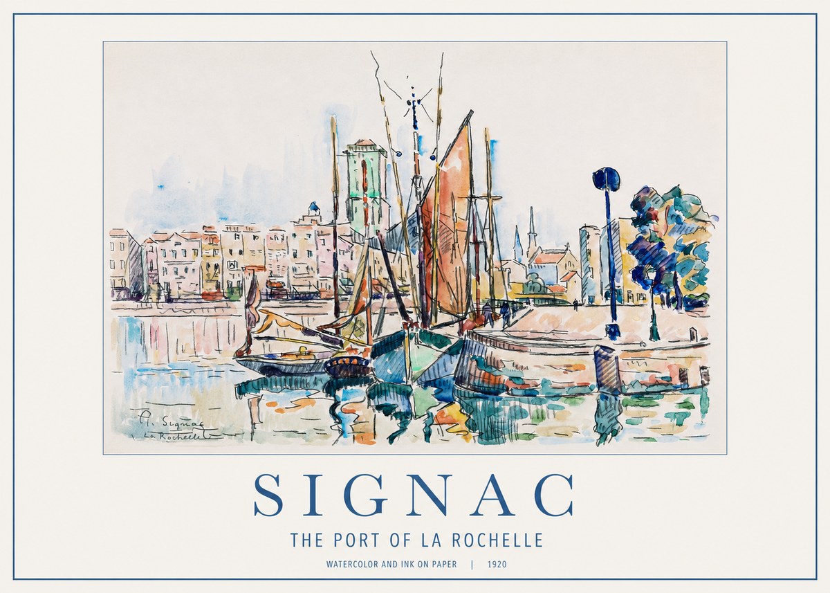 Signac The Port of La Rochelle No1 - Poster