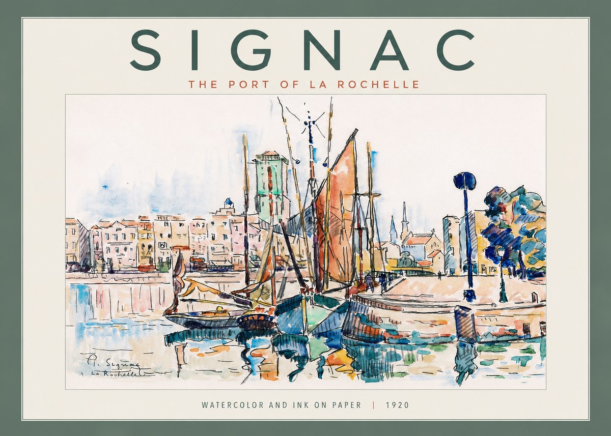Signac The Port of La Rochelle No4 - Poster