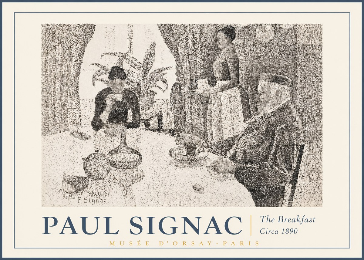 Signac The Breakfast No2 - Poster