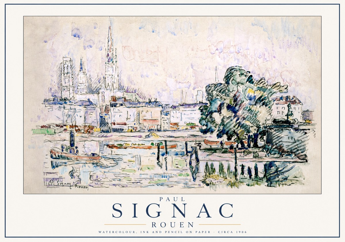 Signac Rouen No3 - Poster