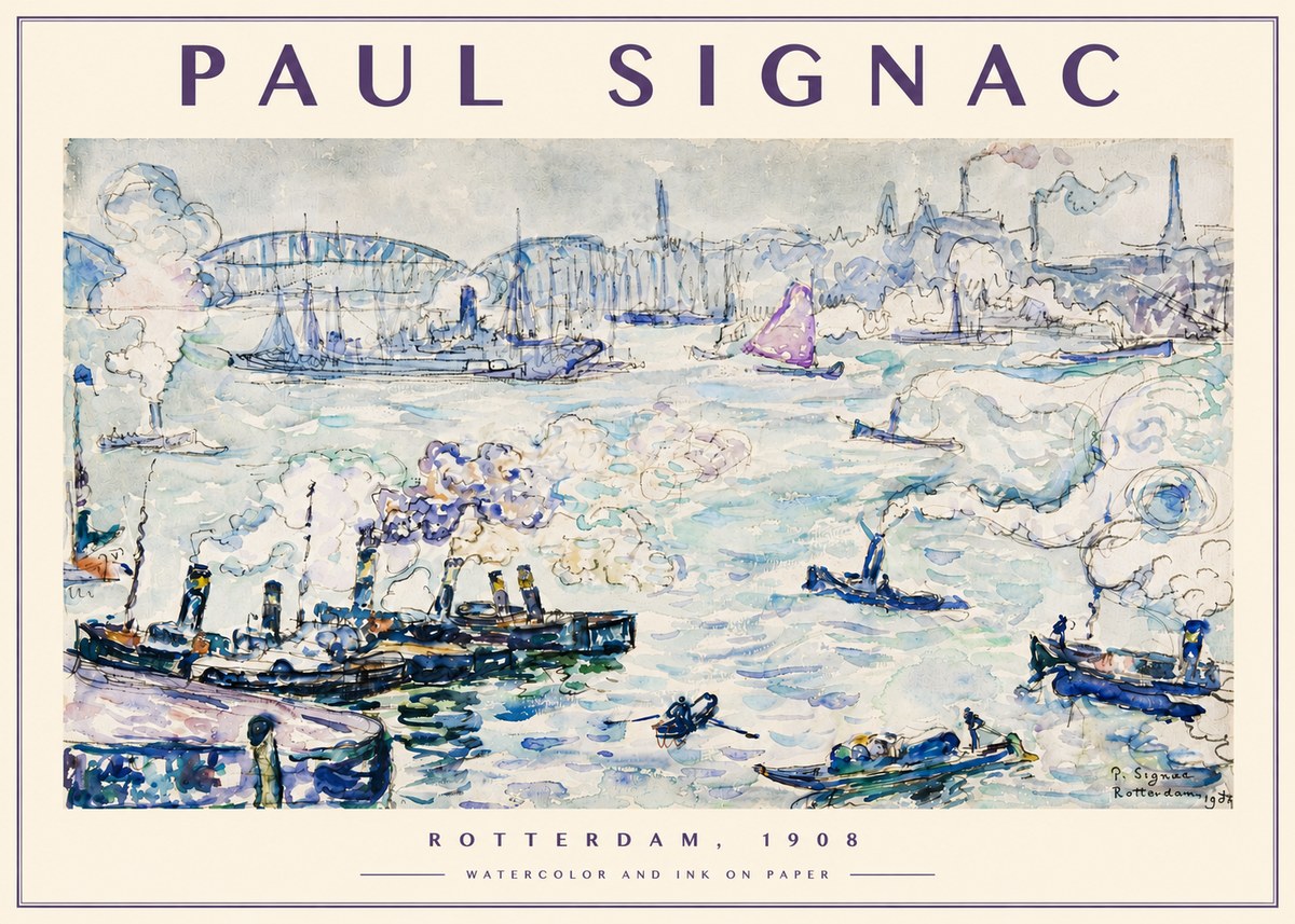 Signac Rotterdam, 1908 No4 - Poster